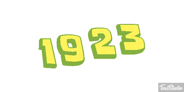 1923 Text effect