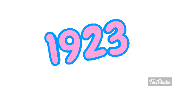 1923 Text effect
