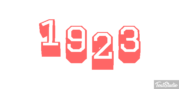 1923 Text effect