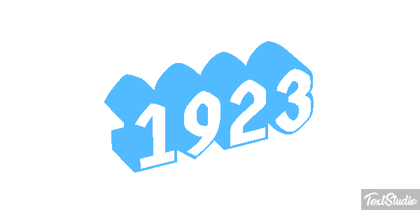 1923 Text effect