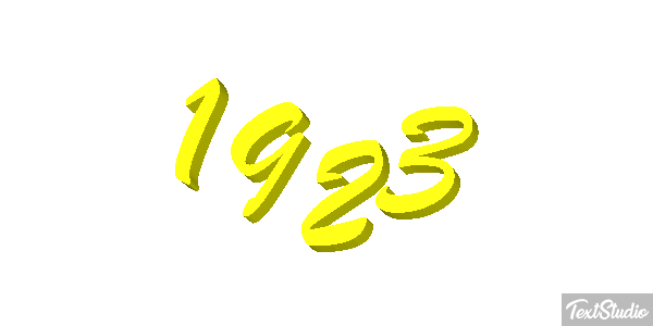 1923 Text effect