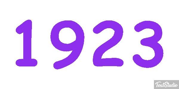 1923 Text effect