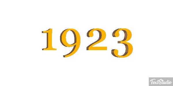 1923 Text effect