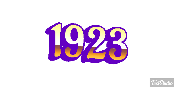 1923 Text effect