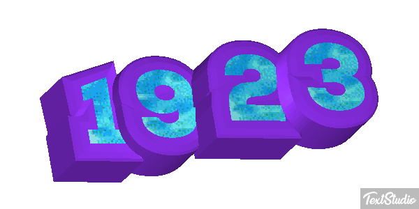 1923 Text effect