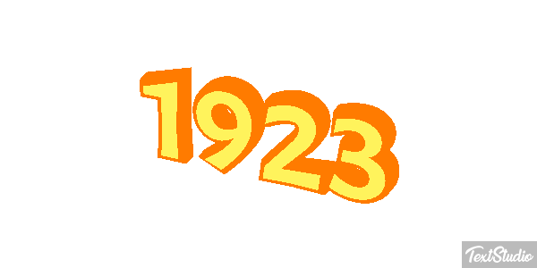 1923 Text effect