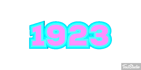 1923 Text effect