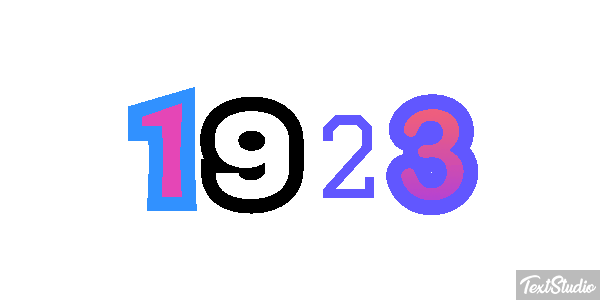 1923 Text effect