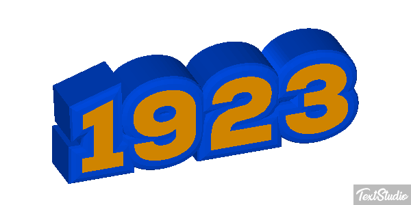 1923 Text effect