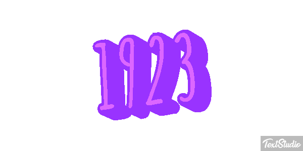 1923 Text effect
