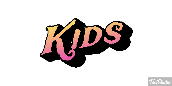 Kids Text effect