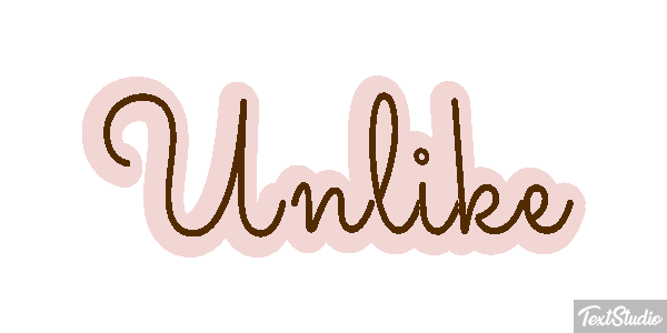 Unlike Text effect