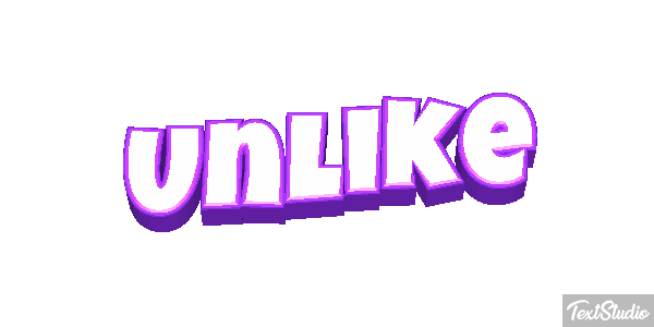 Unlike Text effect