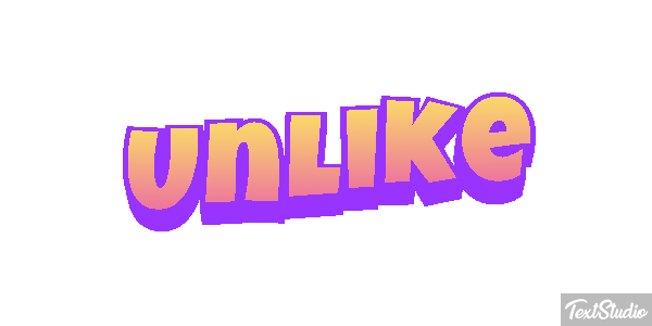 Unlike Text effect