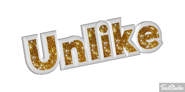 Unlike Text effect