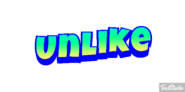 Unlike Text effect