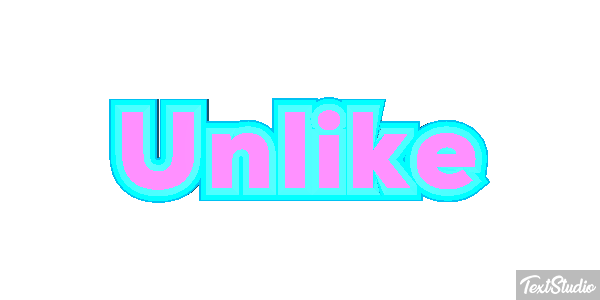 Unlike Text effect