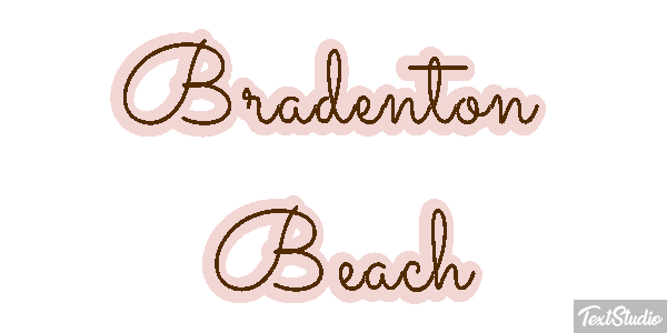 Bradenton Beach Effetto testo