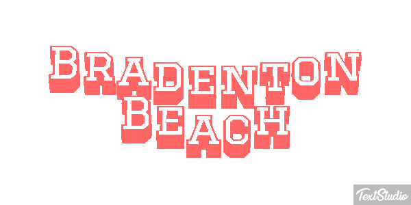 Bradenton Beach Effetto testo