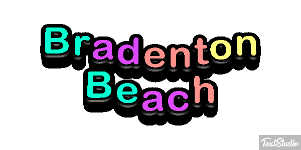 Bradenton Beach Effetto testo