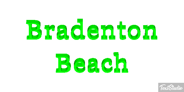 Bradenton Beach Effetto testo
