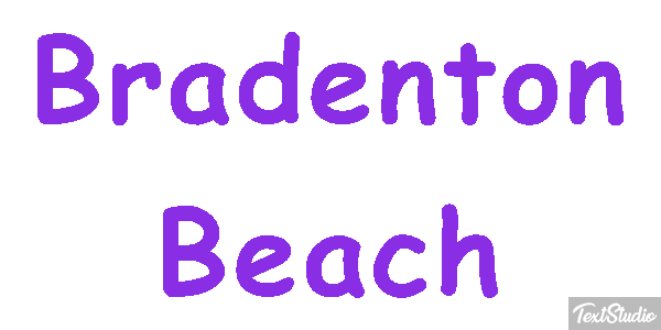 Bradenton Beach Effetto testo