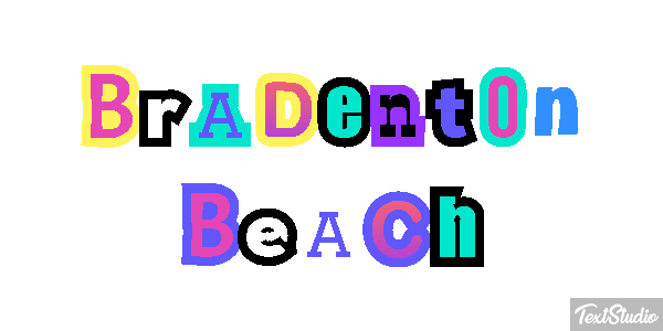 Bradenton Beach Effetto testo