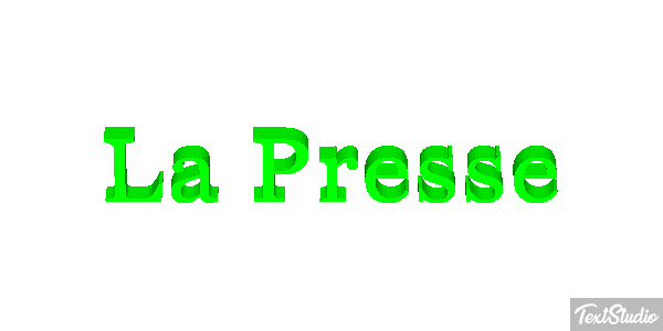 La Presse Efeito do texto