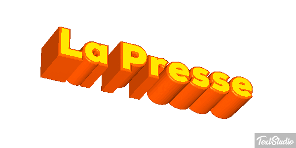 La Presse Efeito do texto