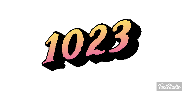 1023 Text effect