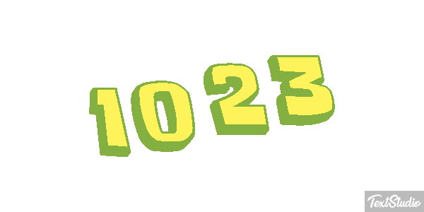 1023 Text effect