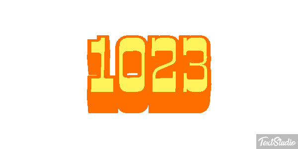 1023 Text effect
