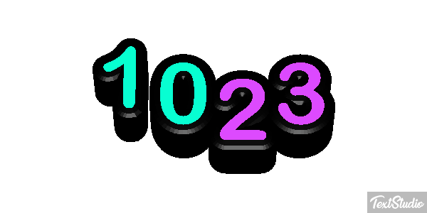 1023 Text effect