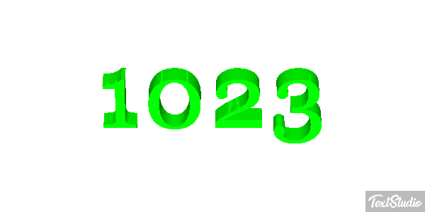 1023 Text effect