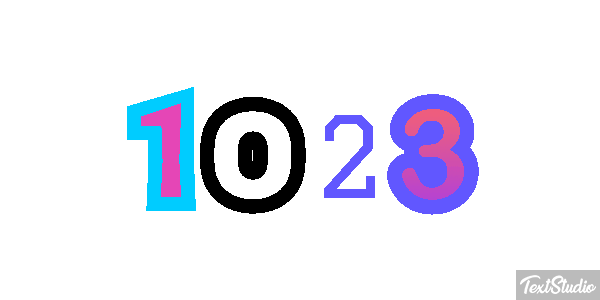 1023 Text effect