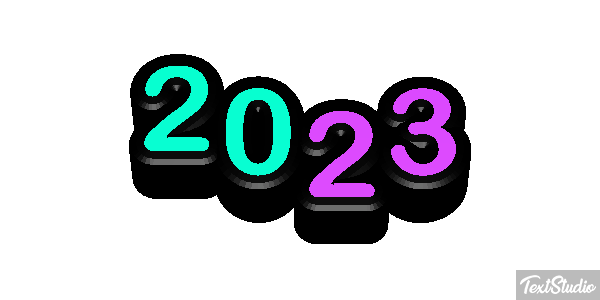 2023 Текстовый эффект