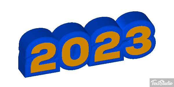 2023 Текстовый эффект