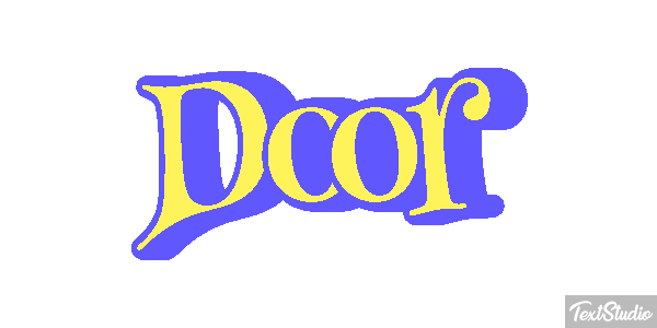 Door Text effect