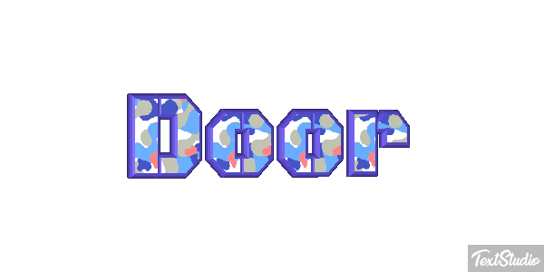 Door Text effect