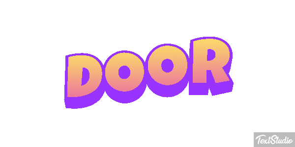 Door Text effect