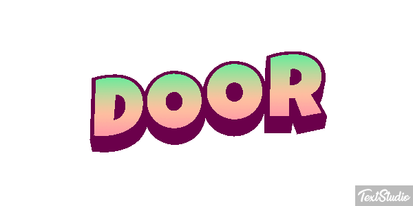 Door Text effect