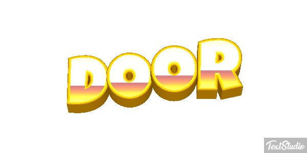 Door Text effect
