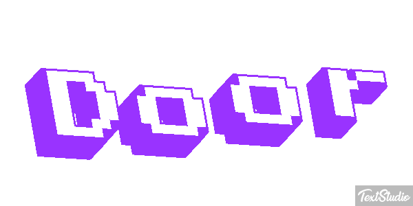 Door Text effect