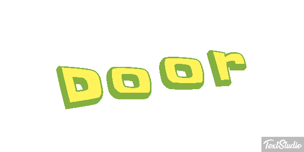 Door Text effect