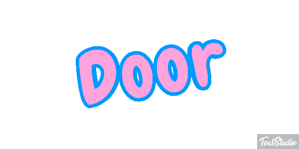 Door Text effect