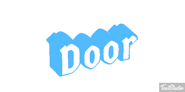 Door Text effect