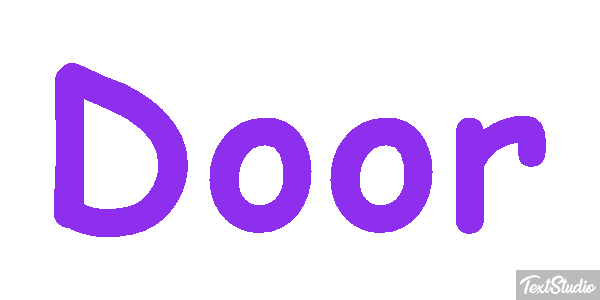 Door Text effect