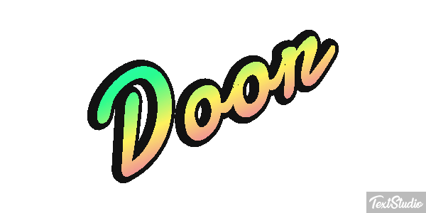 Door Text effect