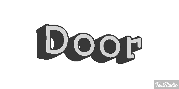 Door Text effect