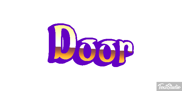 Door Text effect